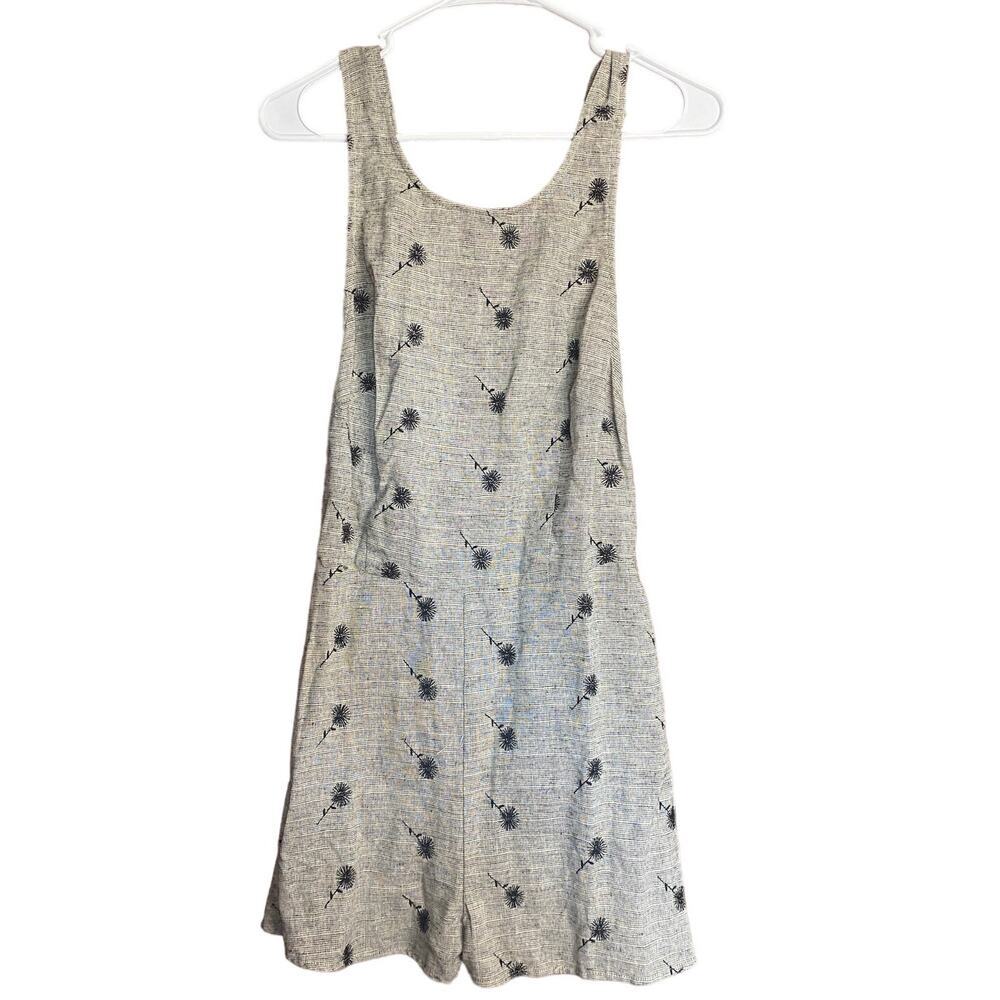 Cooperative Gray Floral Jumpsuit